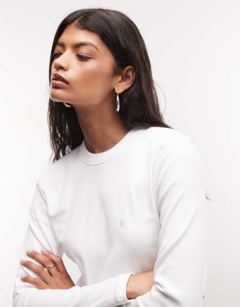 Carhartt WIP Philipa t-shirt à manches longues blanc - view 1