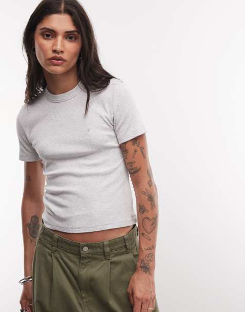 Carhartt WIP Philipa t-shirt in ash heather - view 1
