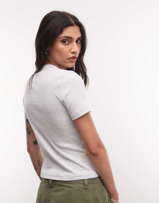 Carhartt WIP Philipa T-shirt in ash heather, 4 van 4