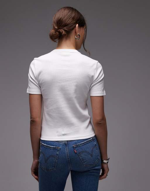 Carhartt WIP Philipa t-shirt in white, 4 of 4
