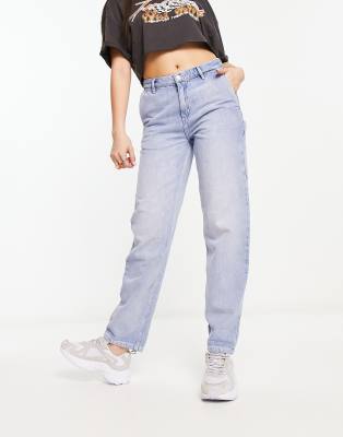 Carhartt WIP - Pierce - Boyfriend-Jeans in blauer Stone-Waschung