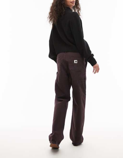 Carhartt WIP - Pierce - Brune arbejdsbukser med lige ben, 4 af 5