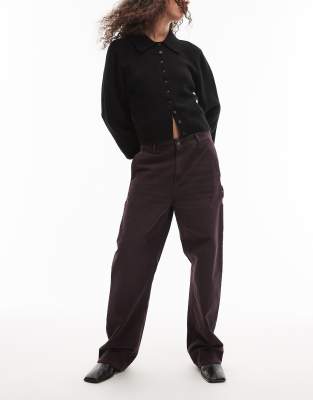 Carhartt WIP - Pierce - Carpenter-Hose in Braun mit geradem Schnitt-Brown