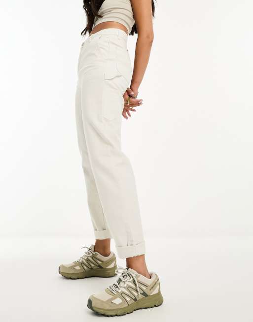 Carhartt WIP Pierce carpenter pants in white