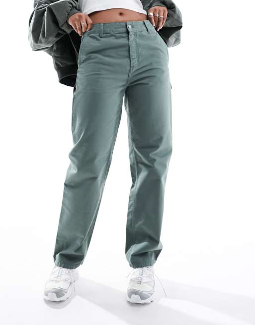 Carhartt WIP – Pierce – Gröna byxor med raka ben, 4 av 5