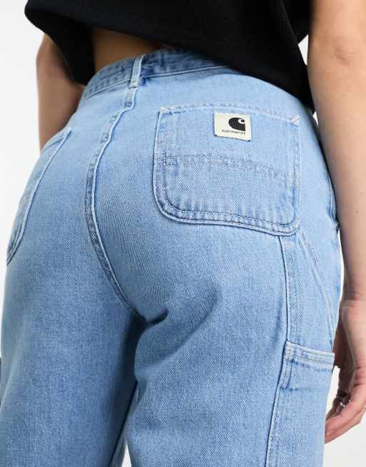 Carhartt WIP - Pierce - Jean style charpentier coupe boyfriend - Bleu, 3 de 5