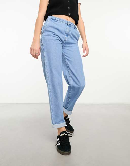 Carhartt WIP - Pierce - Jean style charpentier coupe boyfriend - Bleu, 4 de 5