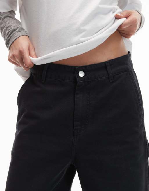 Carhartt WIP Pierce straight carpenter pants in black, 5 of 5
