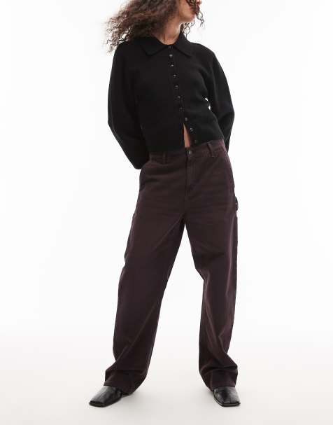 Carhartt WIP pierce straight carpenter trousers in brown - view 1