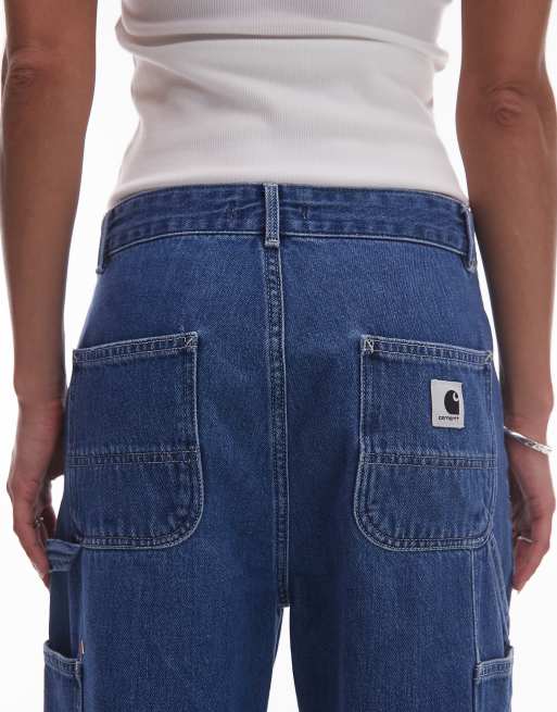 Carhartt WIP Pierce straight leg jeans in blue wash, 4 of 5