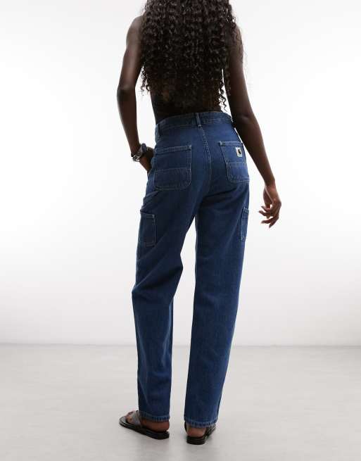 Carhartt WIP Pierce straight-leg jeans in stone washe blue, 3 of 5