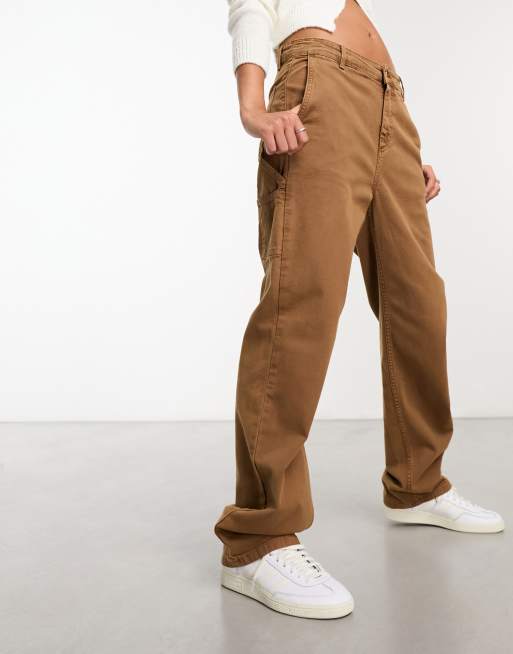 Carhartt WIP Pierce straight leg pants in brown