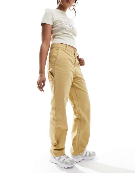 Carhartt WIP pierce straight leg trousers in brown - view 1
