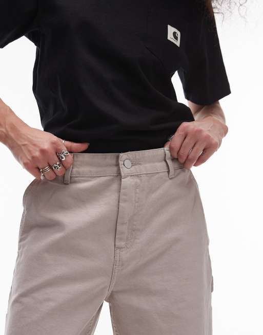 Carhartt WIP - Pierce - Støvede beige bukser, 5 af 5