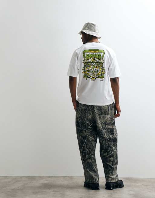 Carhartt WIP pinball back print t-shirt in white, 3 of 5