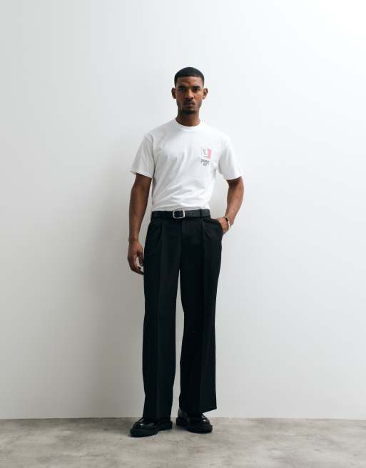 Carhartt WIP playing cards t-shirt with back print in white, 2 of 5