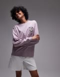 [Carhartt WIP] Carhartt WIP pocket jubilee long sleeve motif t-shirt in pink S PINK