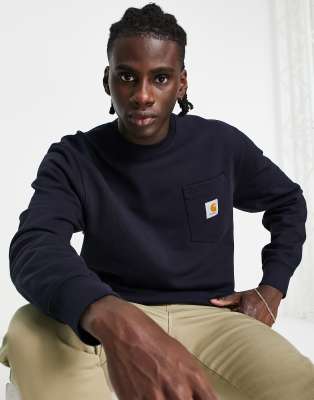 navy carhartt sweatshirt