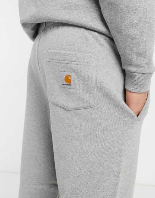 Carhartt WIP Pocket sweat pant in grey