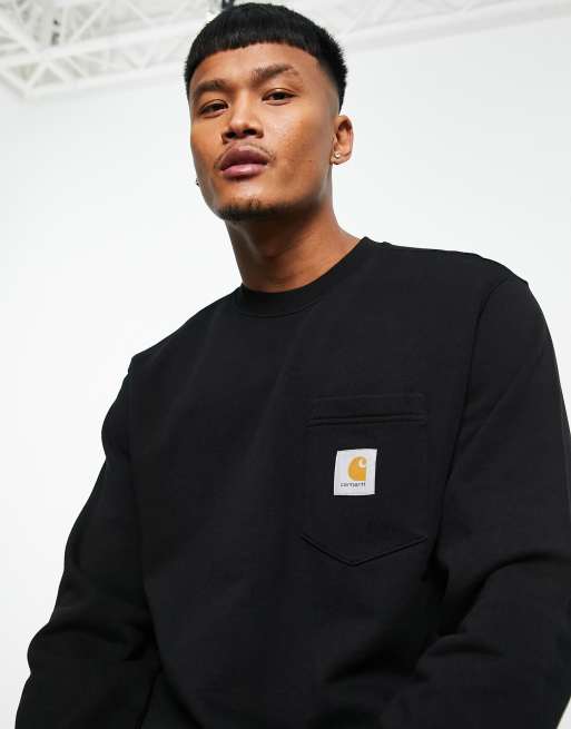 Carhartt crewneck discount sweatshirt with pocket