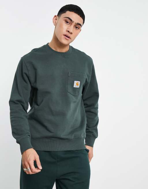 Carhartt WIP pocket sweatshirt in green