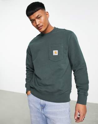 Carhartt pocket sweatshirt online grey