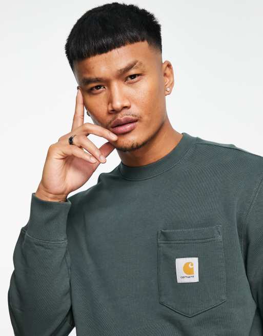 Carhartt WIP pocket sweatshirt in green