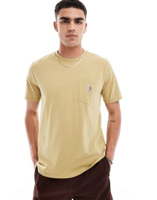Carhartt WIP pocket t-shirt in beige-Neutral