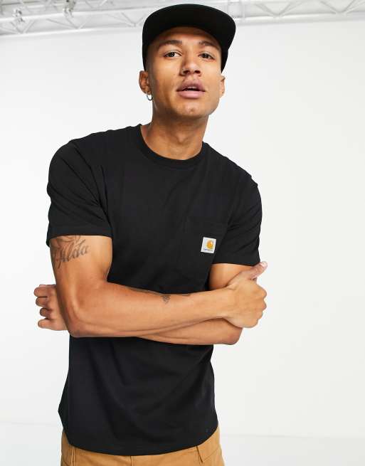 Carhartt WIP pocket t shirt in black