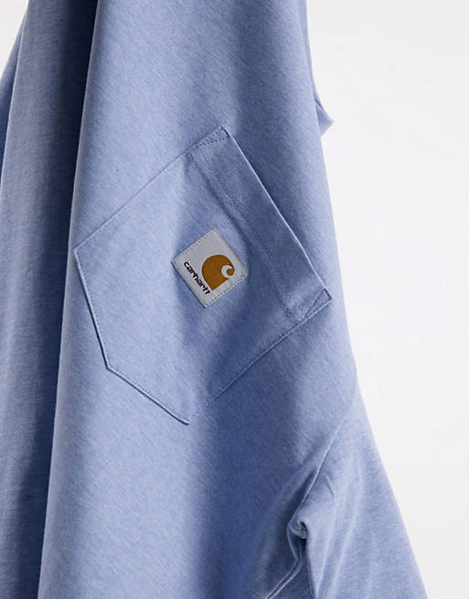 T-Shirts & Vests Carhartt WIP pocket t-shirt in blue marl 