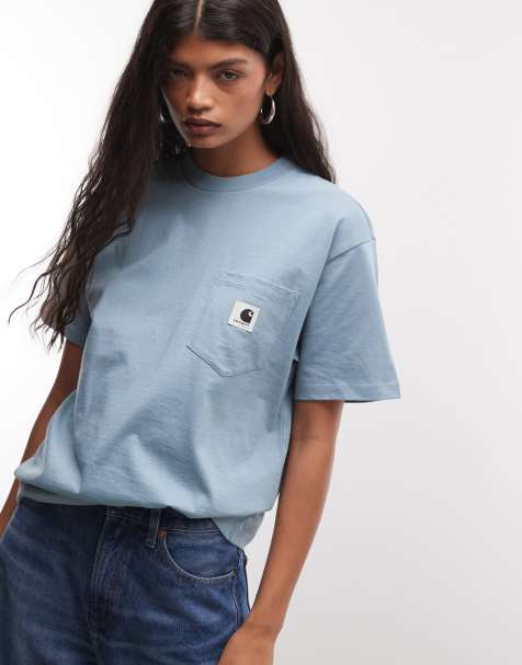 Carhartt WIP Pocket t-shirt in blue - view 1