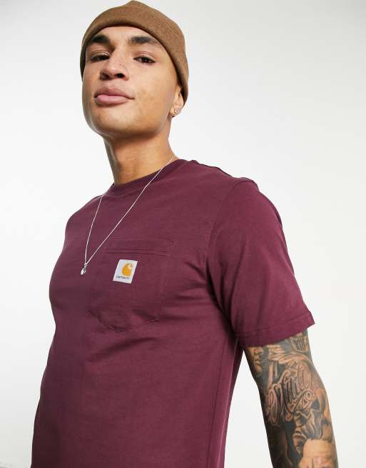 burgundy carhartt shirt