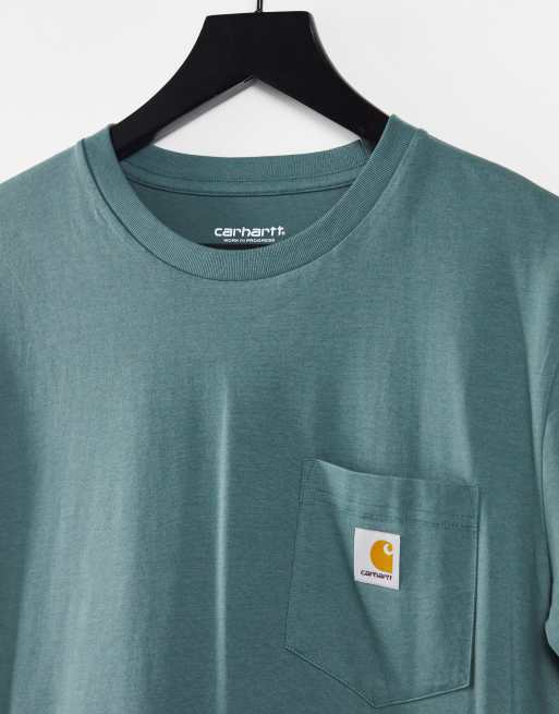 Carhartt WIP pocket T shirt in green ASOS