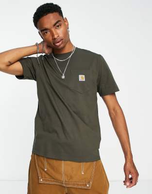 Carhartt WIP pocket t-shirt in green