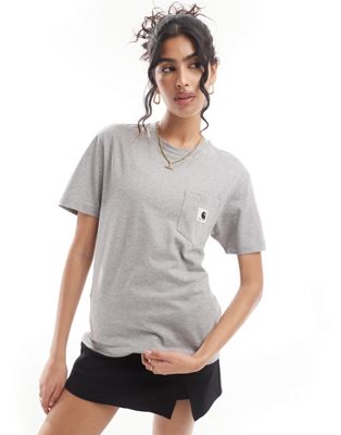 Carhartt WIP pocket t-shirt in grey