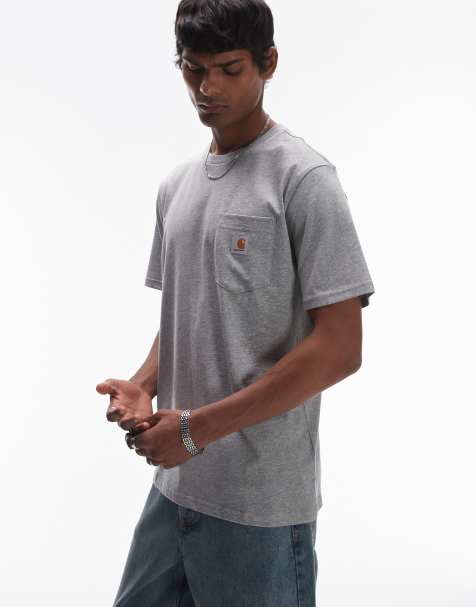 Carhartt WIP pocket t-shirt in grey - view 1