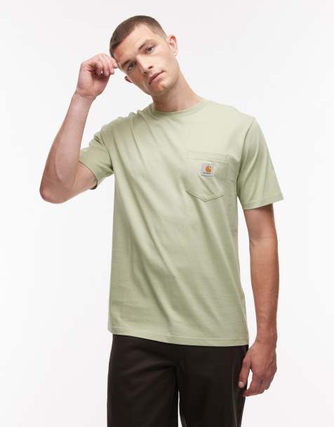 Carhartt WIP pocket t-shirt in light olive - view 1