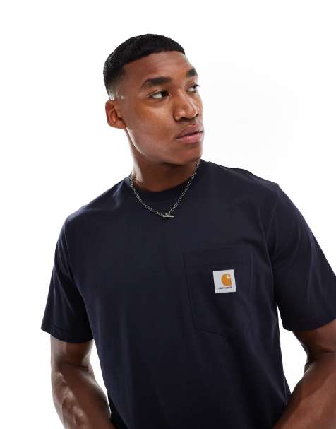 Carhartt WIP pocket t-shirt in navy - view 1