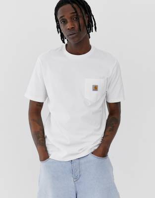 white pocket t