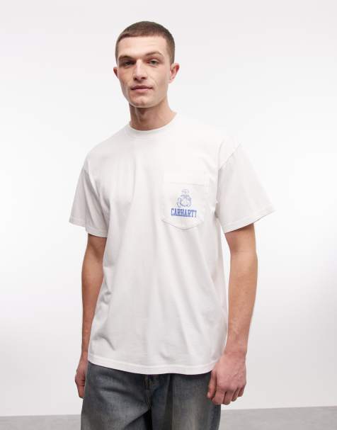 Carhartt WIP pond corps pocket t-shirt in white
