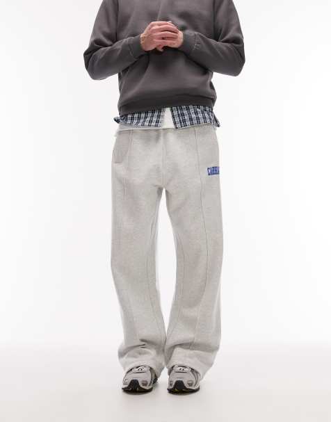 Carhartt WIP pond corps sweat pants in grey marl - view 1