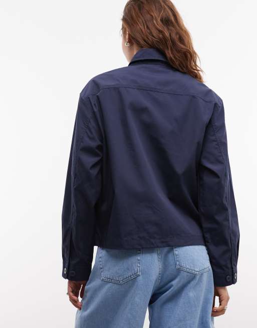 Carhartt WIP - Postal - Jack met dubbele ritssluiting in marineblauw, 4 van 4