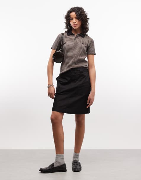 Carhartt WIP postal mini skirt in black - view 1