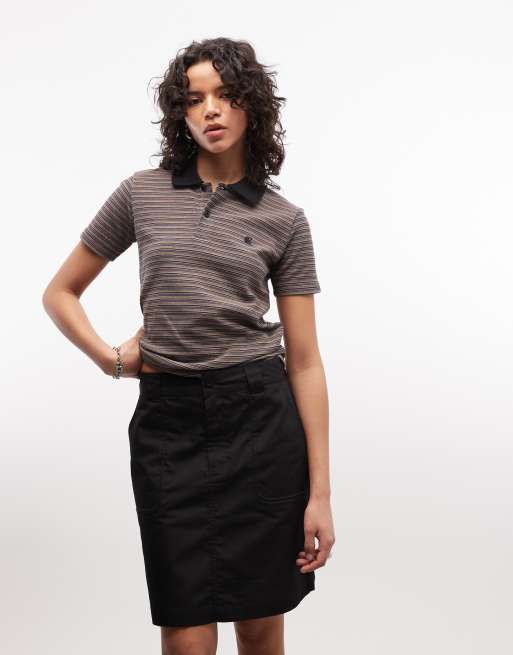 Carhartt WIP - Postal - Minirok in zwart, 4 van 5