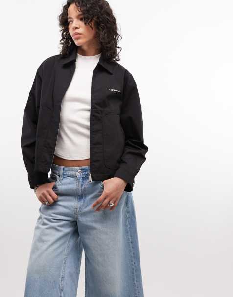 Carhartt WIP - Postal - Sort jakke med lynlås - view 1