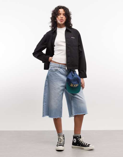 Carhartt WIP postal zip through jacket in black | ASOS