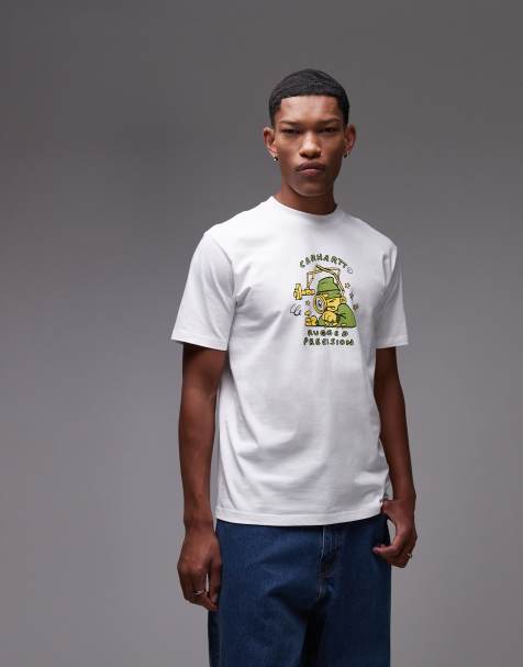 Carhartt WIP precision work graphic t-shirt in white - view 1