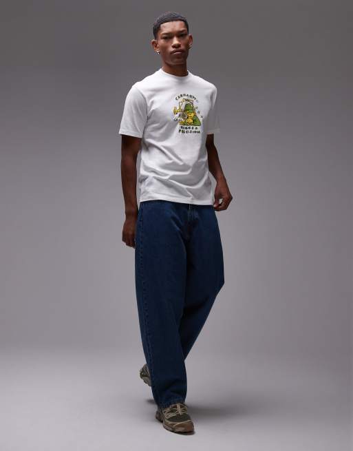 ★ドイツ発*carhartt WIP*新作*Precision Work Tシャツ/WHITE★ Carhartt WIP precision work graphic t-shirt in white | ASOS