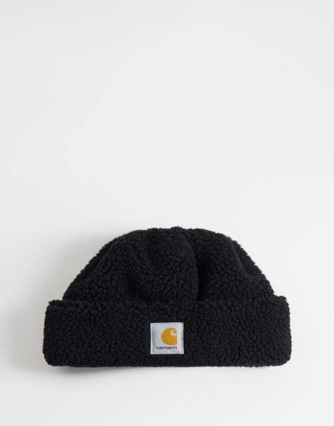 Carhartt WIP Prentis berretto in pile borg nero - view 1
