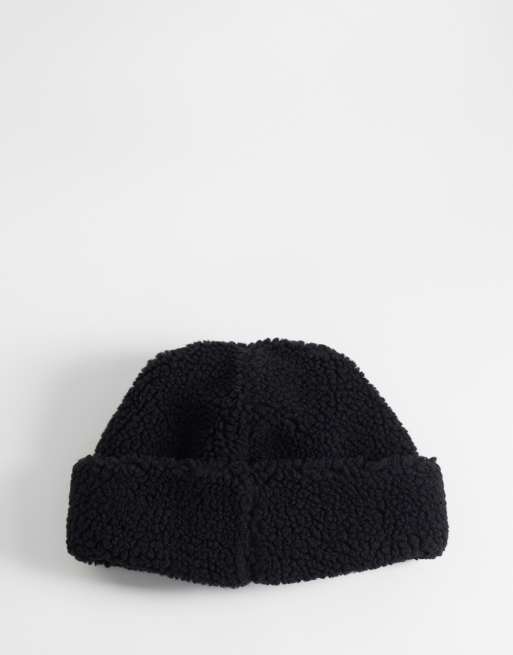Carhartt WIP Prentis borg hue i sort, 2 af 3
